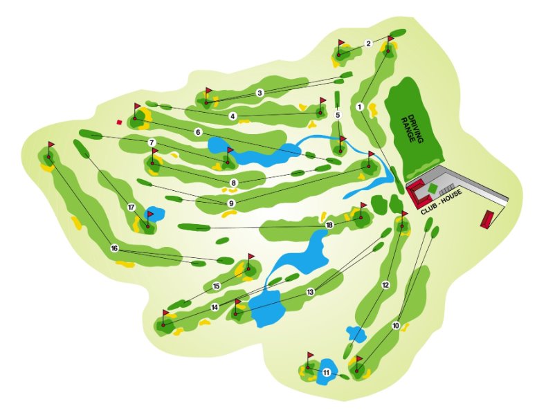 Golf Club Cherasco mappa